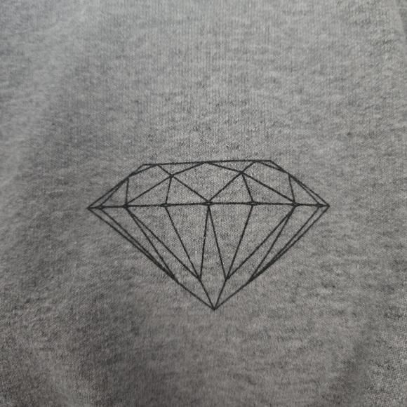 Diamond Supply Co Urban Skyline Gray Crewneck Sweater Size XL - Picture 3 of 8